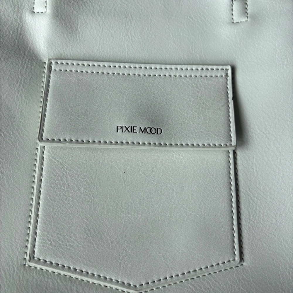 Pixie Mood White Structured Tote With Minimalist … - image 4